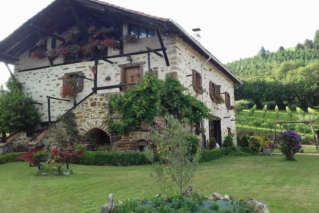 Caserio Vasco Con Piscina Y Barbacoa Orozko Extérieur photo