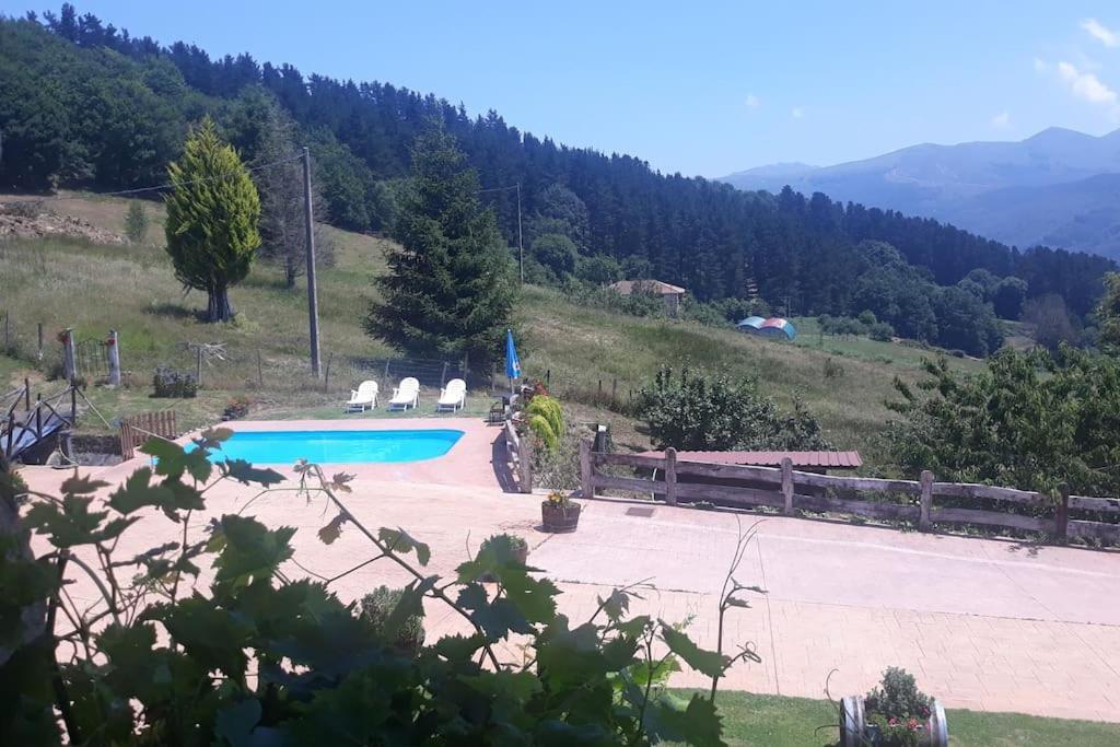 Caserio Vasco Con Piscina Y Barbacoa Orozko Extérieur photo