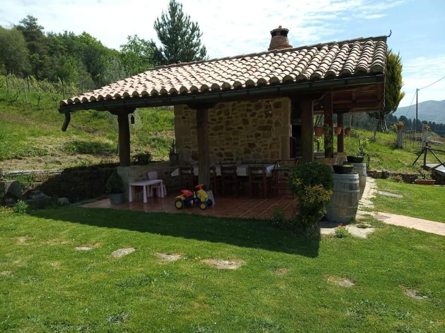 Caserio Vasco Con Piscina Y Barbacoa Orozko Extérieur photo